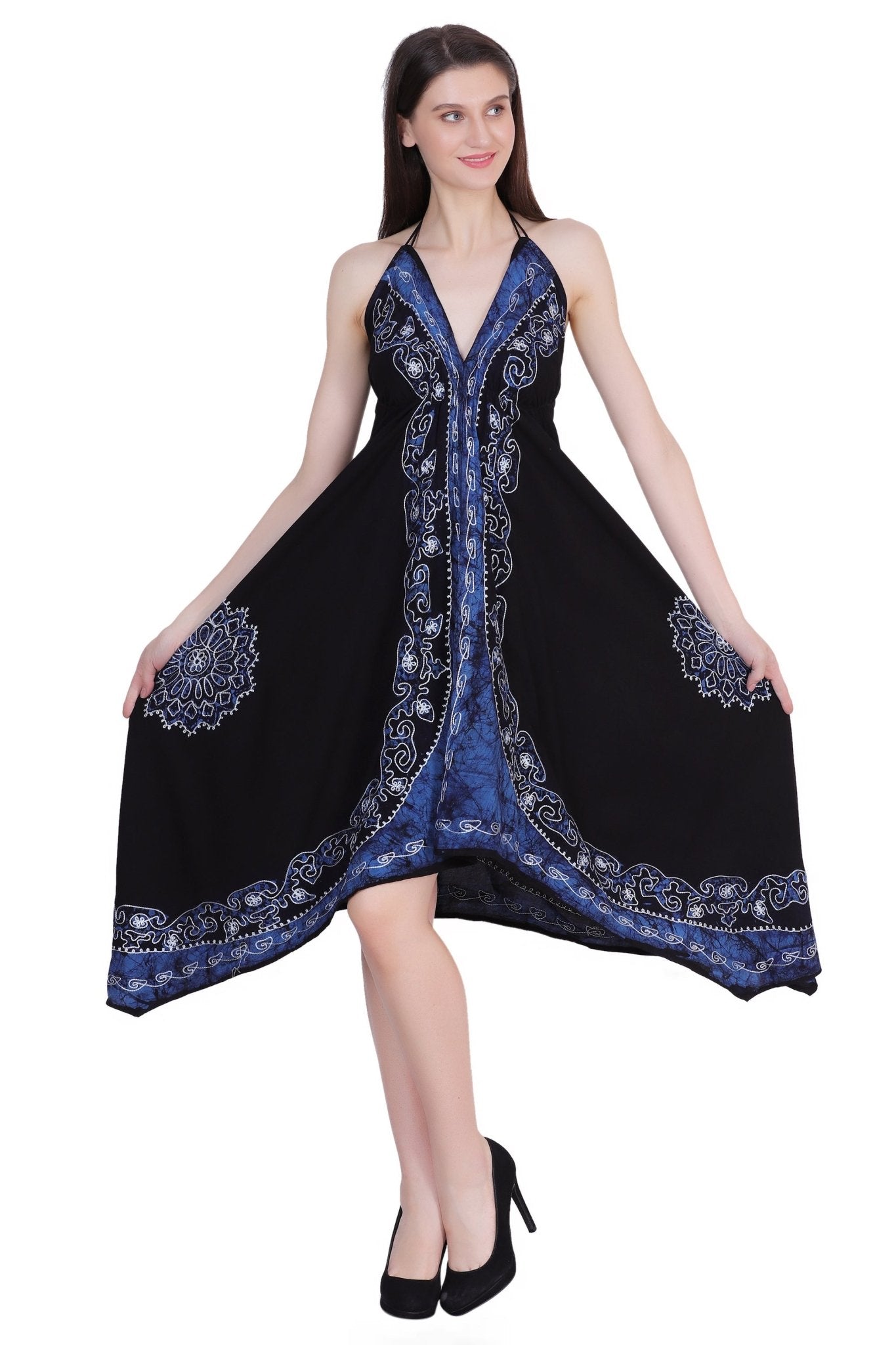 Halter Top Scarf Dress 1457 - Advance Apparels Inc