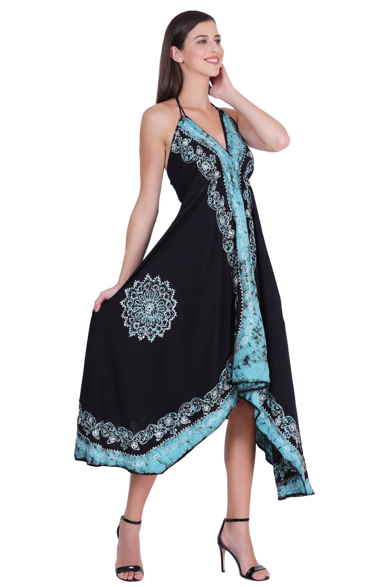 Halter Top Scarf Dress 1457 - Advance Apparels Inc