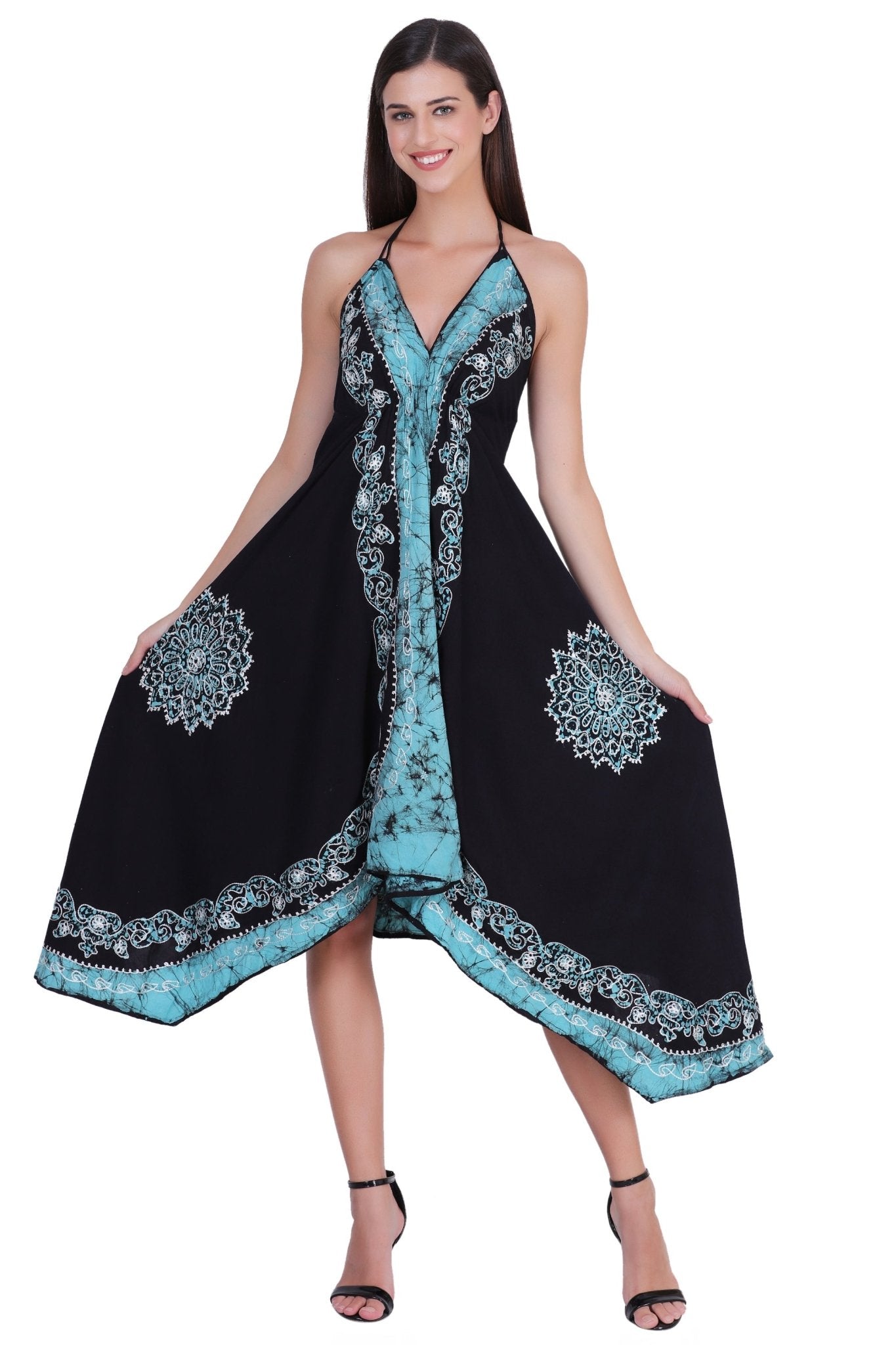 Halter Top Scarf Dress 1457 - Advance Apparels Inc