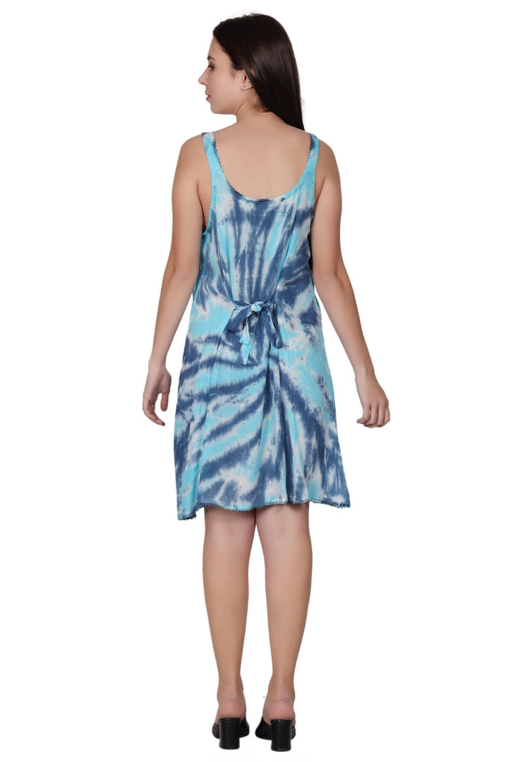 Laced Tie Dye Beach Dress 362212LACE - Advance Apparels Inc