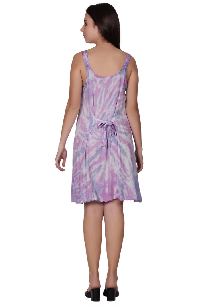 Laced Tie Dye Beach Dress 362212LACE - Advance Apparels Inc