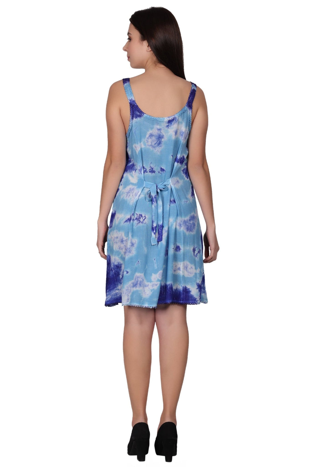 Laced Tie Dye Beach Dress 362213LACE - Advance Apparels Inc