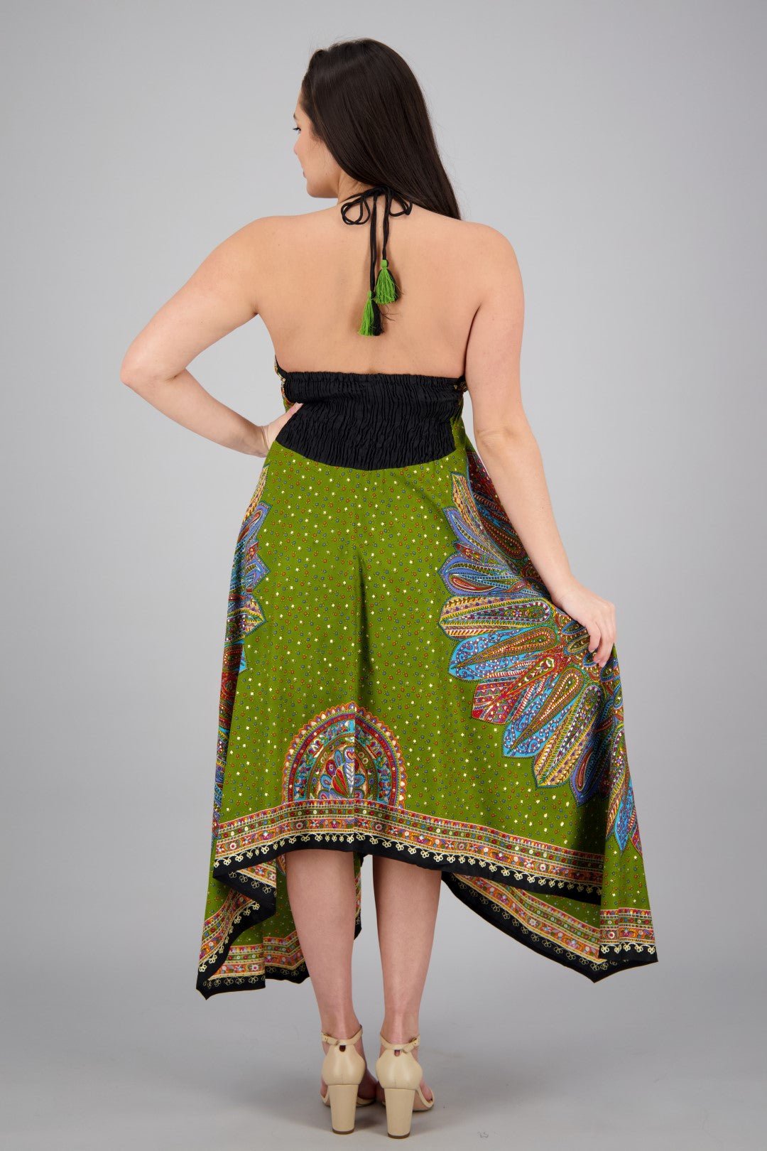 Long Batik Halter Dress 1956 - Advance Apparels Inc