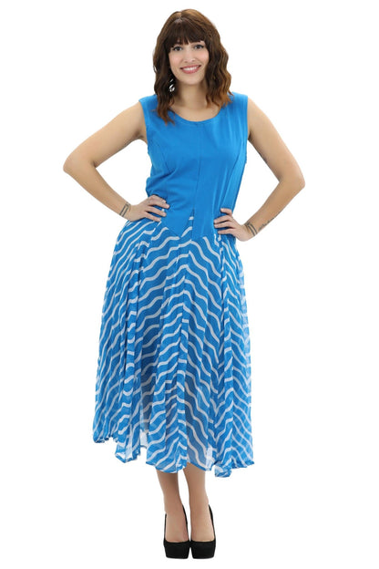 Long Tie Dye Maxi Bubble Dress 2015 - Advance Apparels Inc