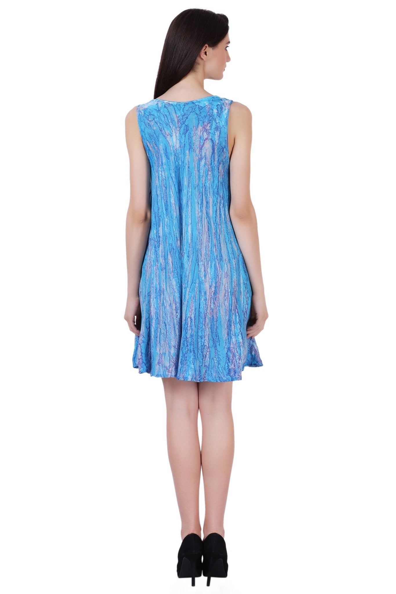 Marble Tie Dye Dress 362106 - Advance Apparels Inc