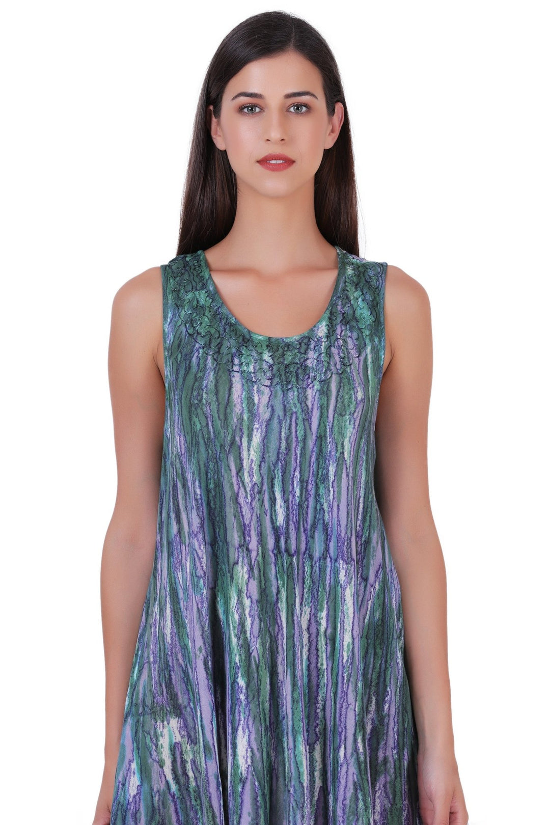 Marble Tie Dye Dress 362106 - Advance Apparels Inc