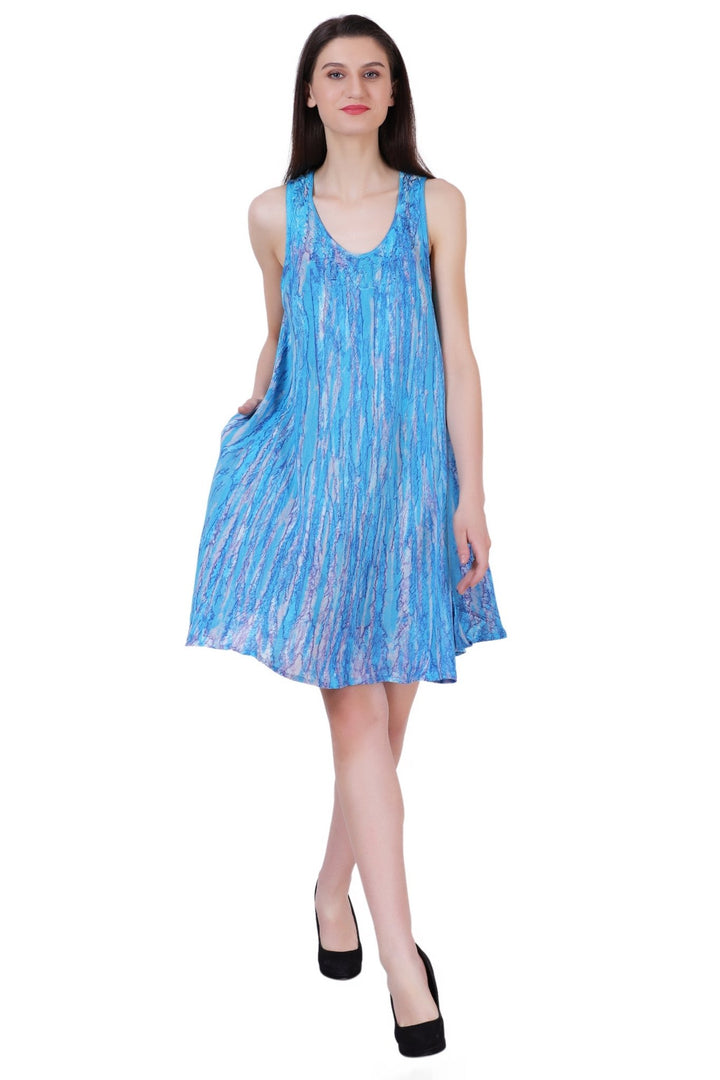 Marble Tie Dye Dress 362106 - Advance Apparels Inc