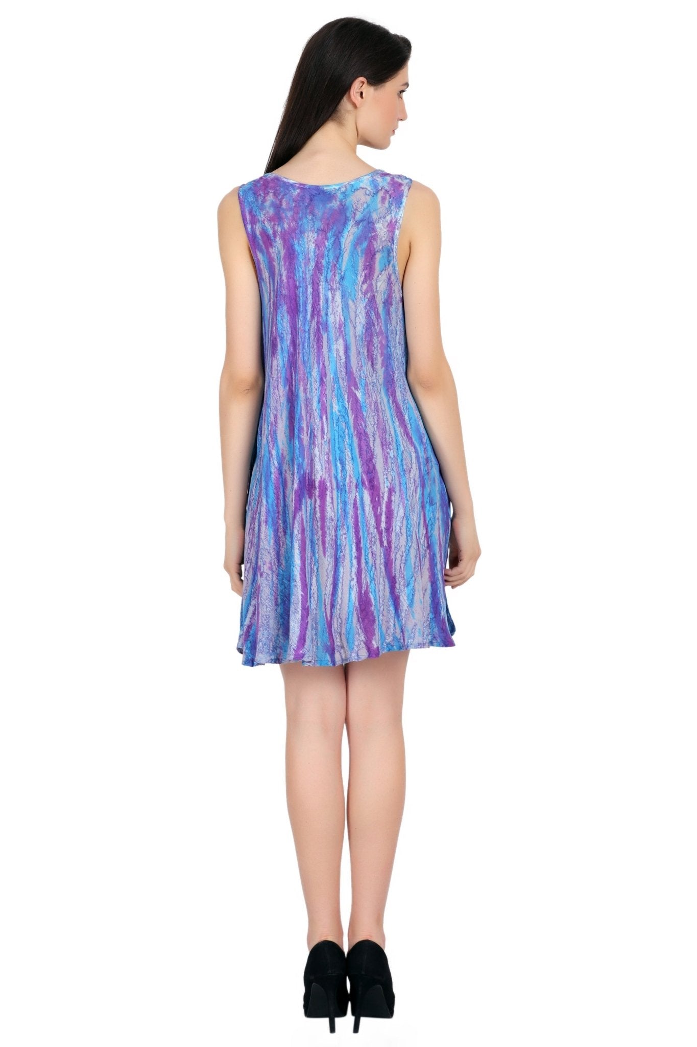 Marble Tie Dye Dress 362106 - Advance Apparels Inc