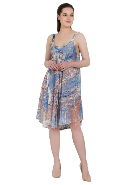 Marble Tie Dye Dress 422366 - Advance Apparels Inc