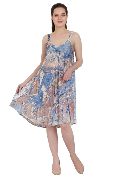 Marble Tie Dye Dress 422366 - Advance Apparels Inc