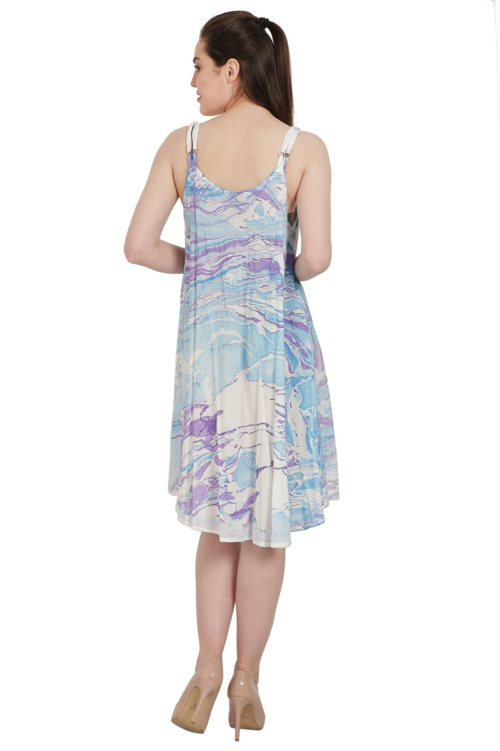 Marble Tie Dye Dress 422366 - Advance Apparels Inc