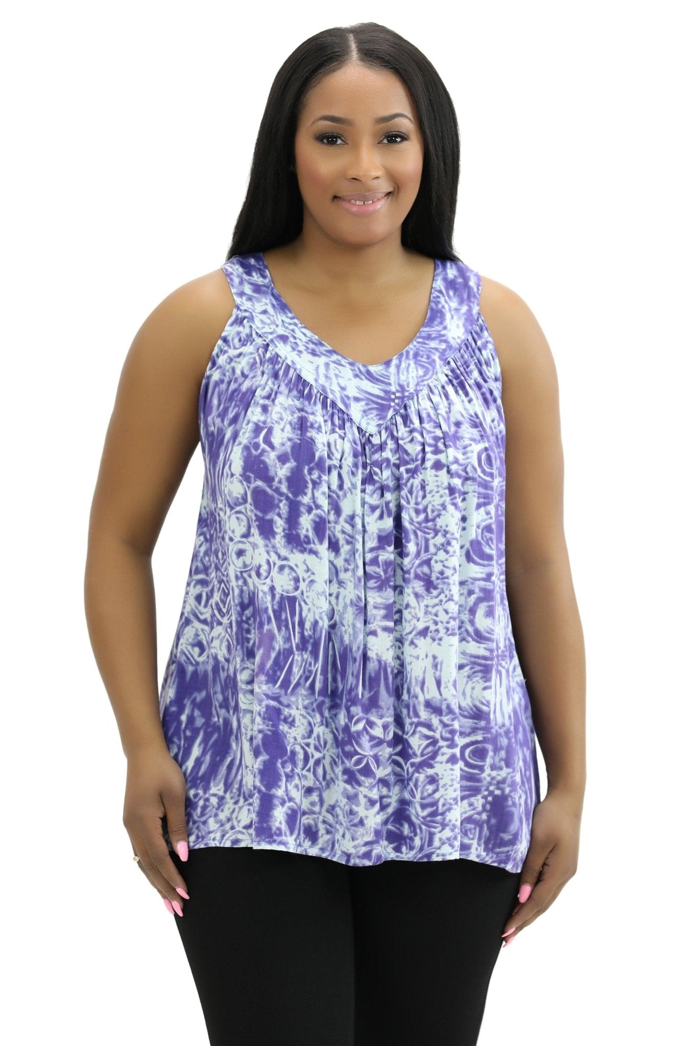 Marble Tie Dye Tank Top 17250 - Advance Apparels Inc