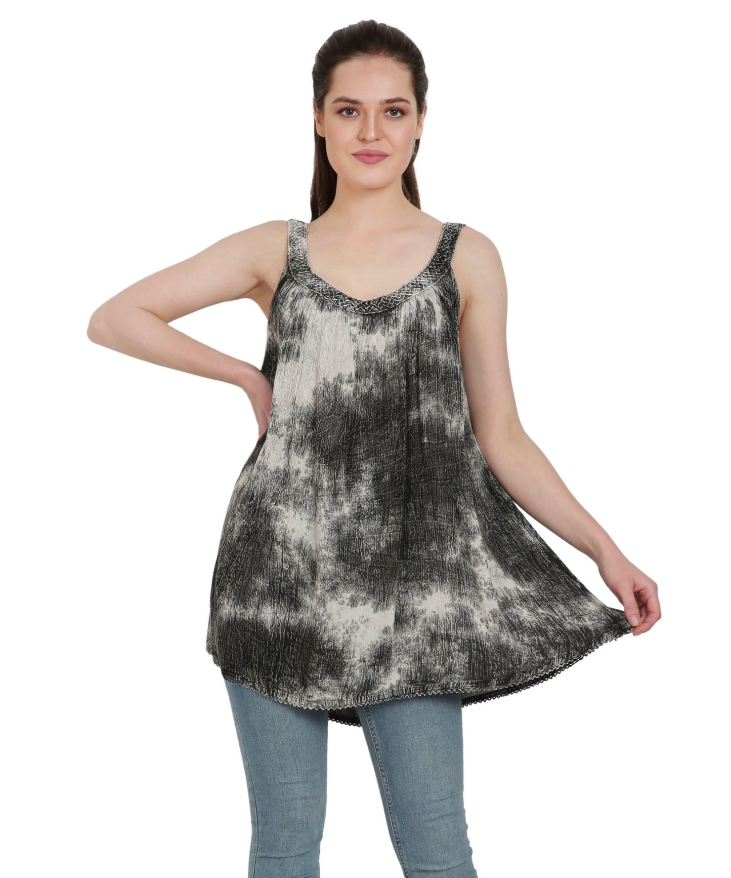 Marble Tie Dye Tank Top T-3342 - Advance Apparels Inc