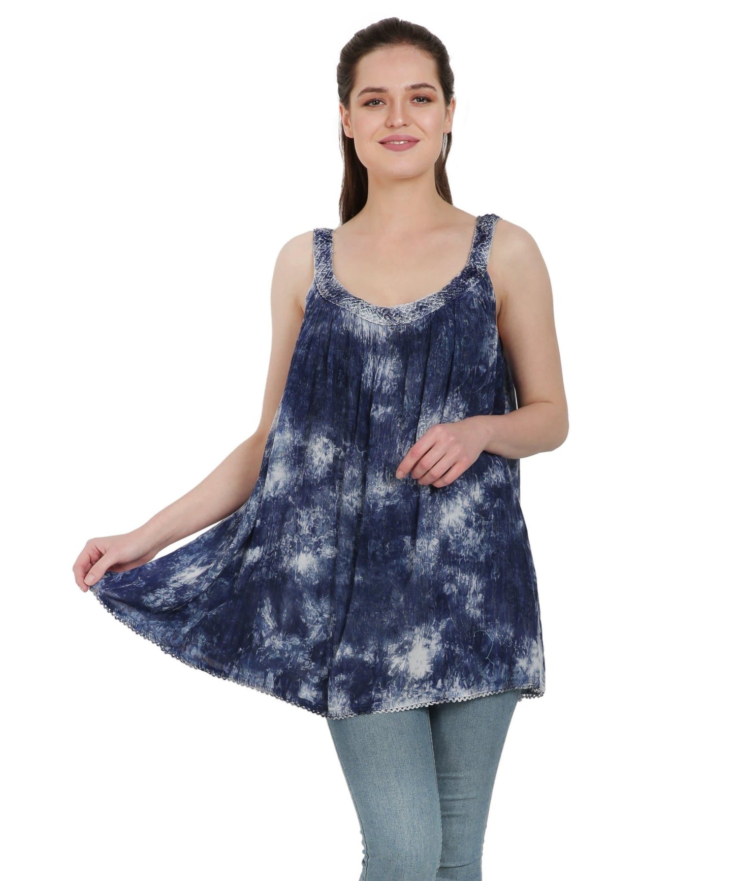 Marble Tie Dye Tank Top T-3342 - Advance Apparels Inc