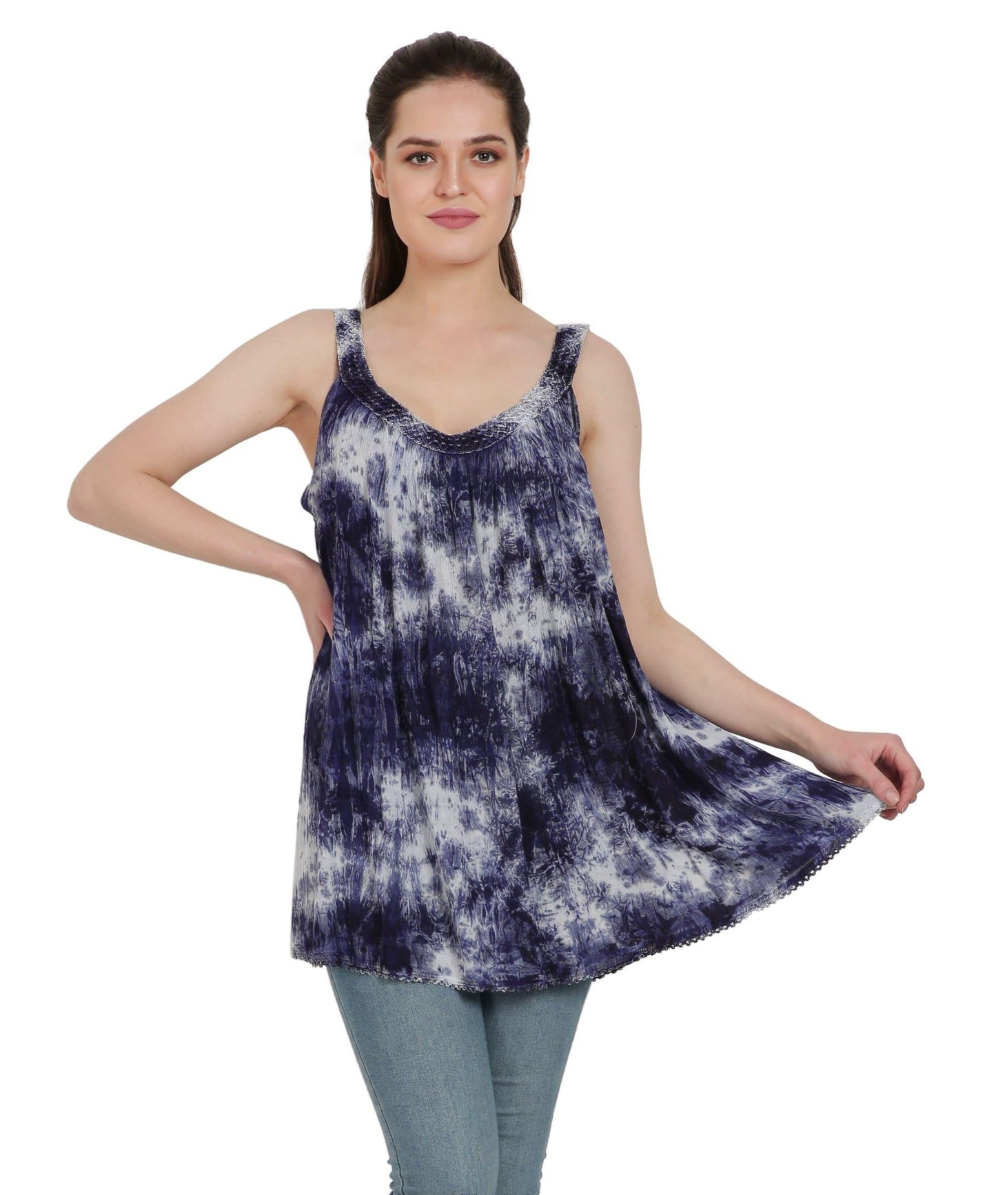 Marble Tie Dye Tank Top T-3342 - Advance Apparels Inc