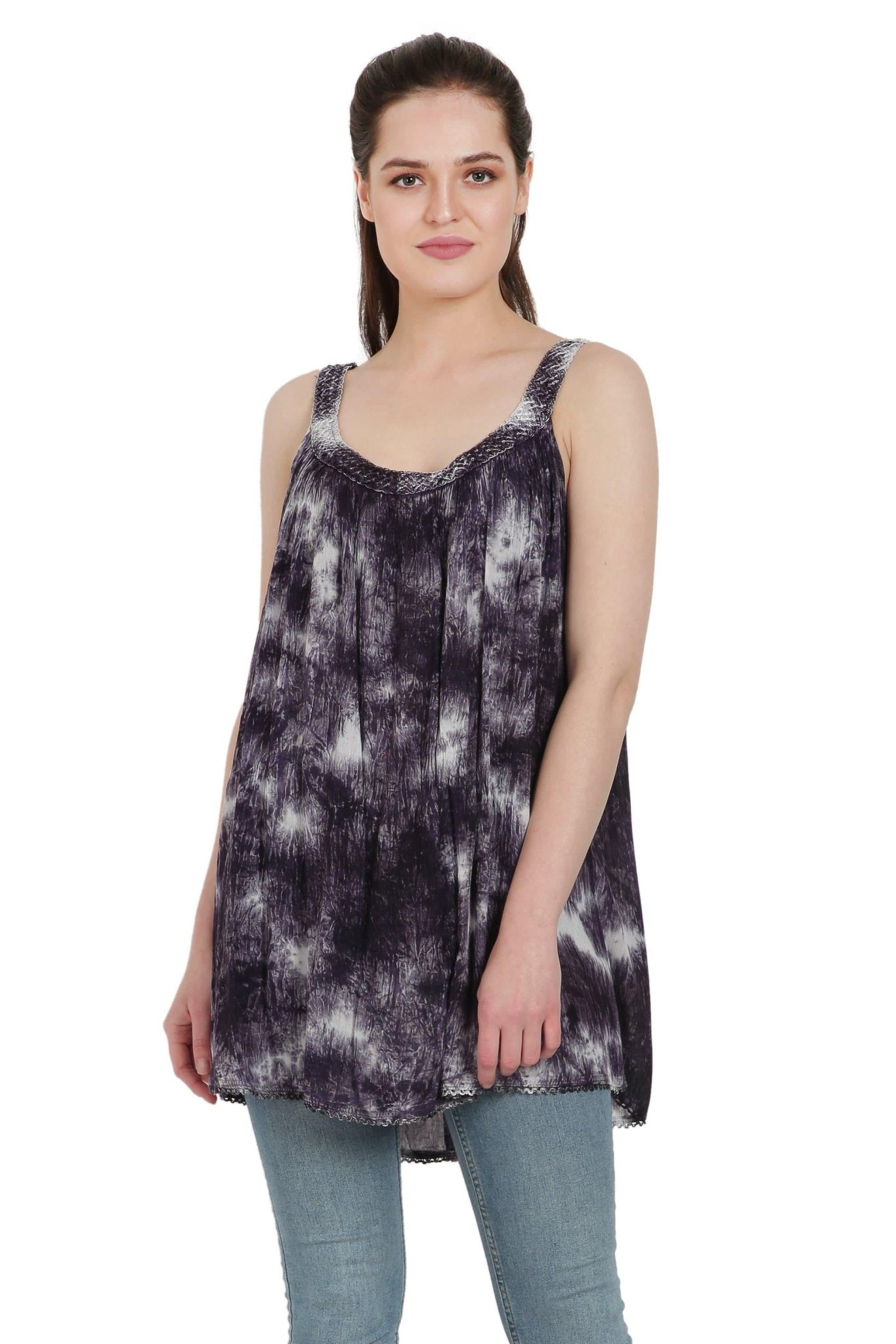 Marble Tie Dye Tank Top T-3342 - Advance Apparels Inc