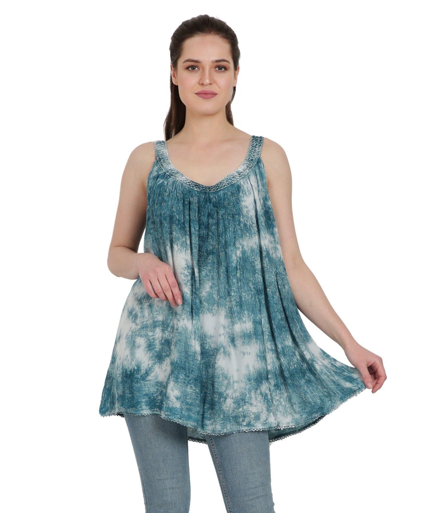 Marble Tie Dye Tank Top T-3342 - Advance Apparels Inc