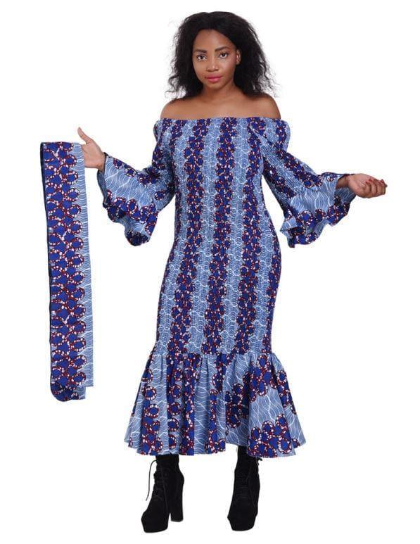 Mermaid African Print Dress 2262 - Advance Apparels Inc