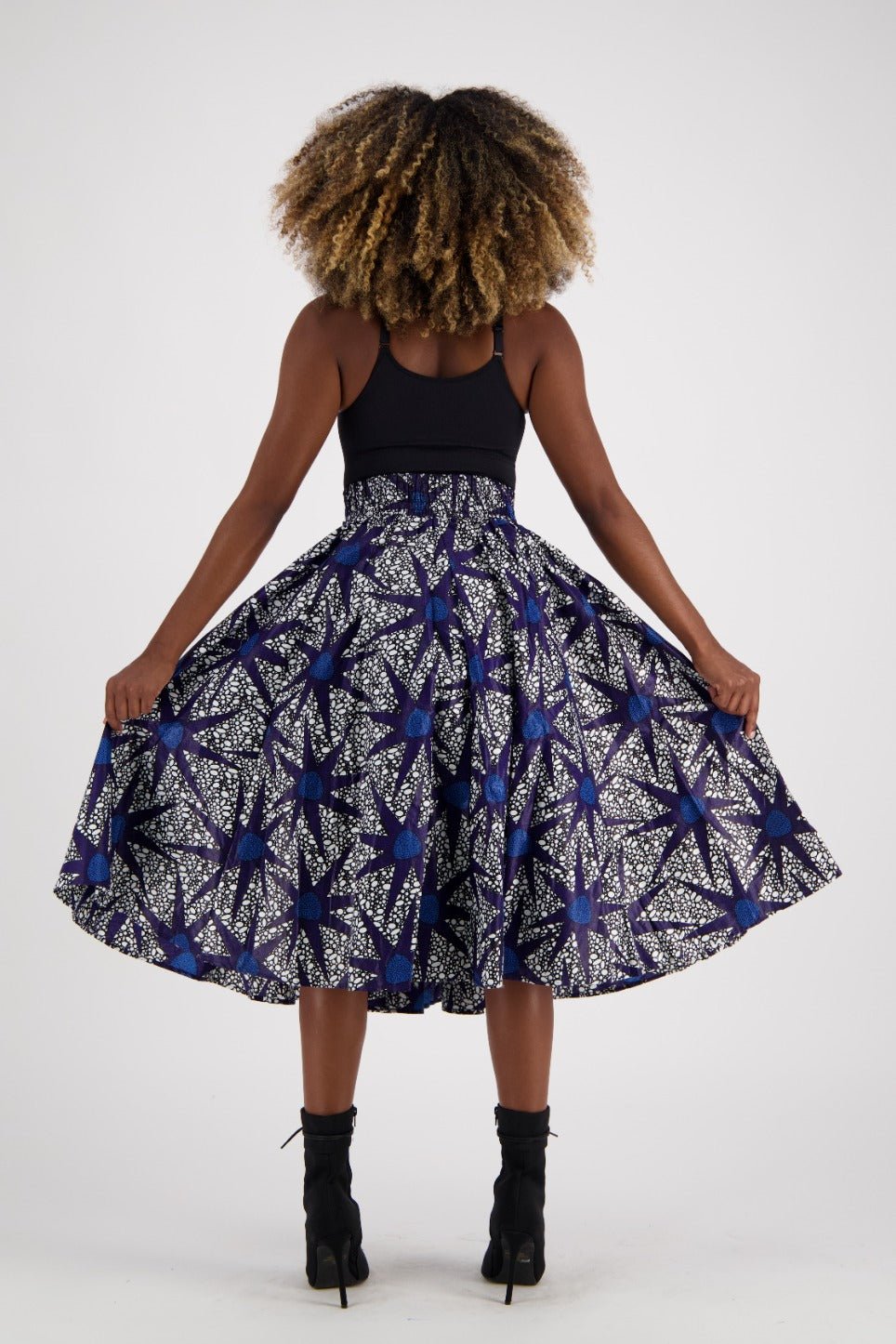 Mid-Length African Print Skirt 16321-236 - Advance Apparels Inc