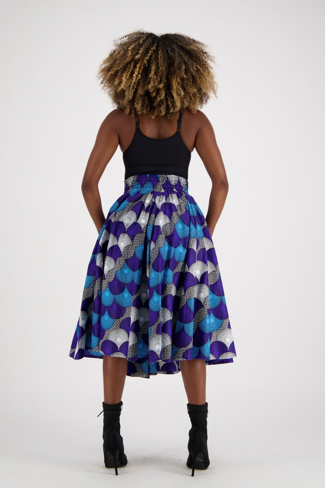 Mid-Length African Print Skirt 16321-239 - Advance Apparels Inc