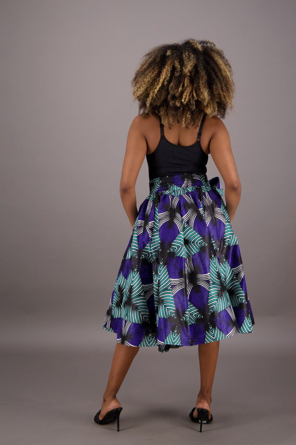 Mid-Length African Print Skirt 16321-253 - Advance Apparels Inc