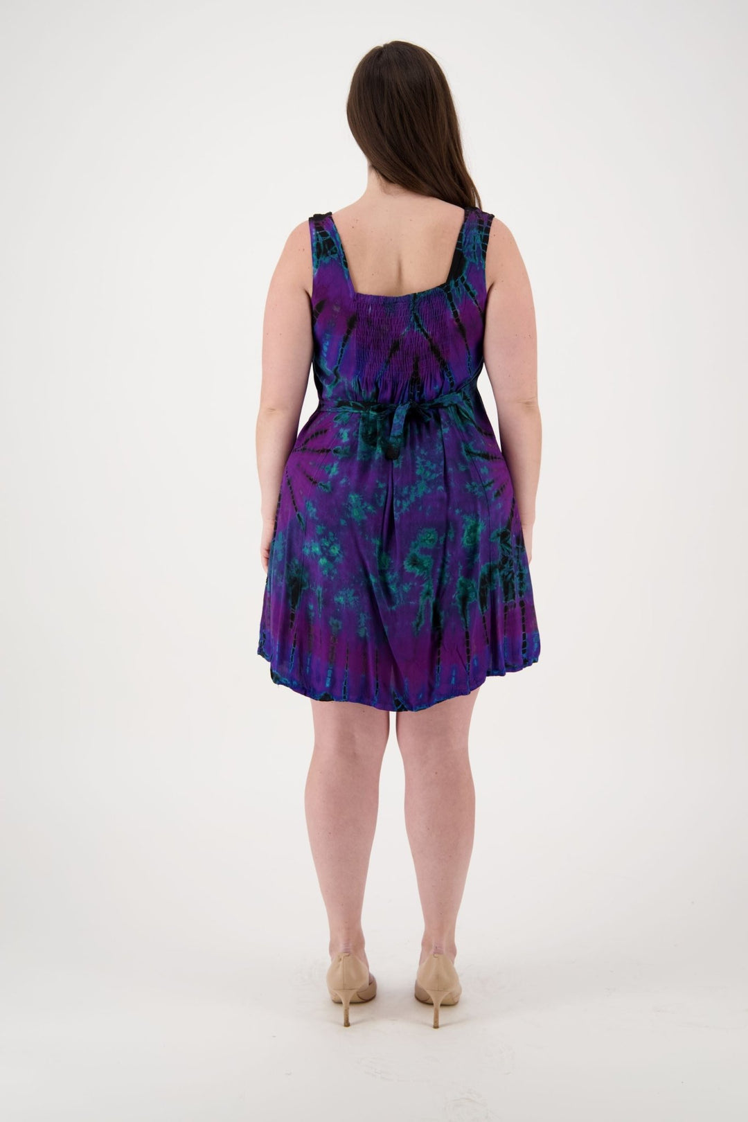 Mid-Length Tie Dye Sundress 181503 - Advance Apparels Inc