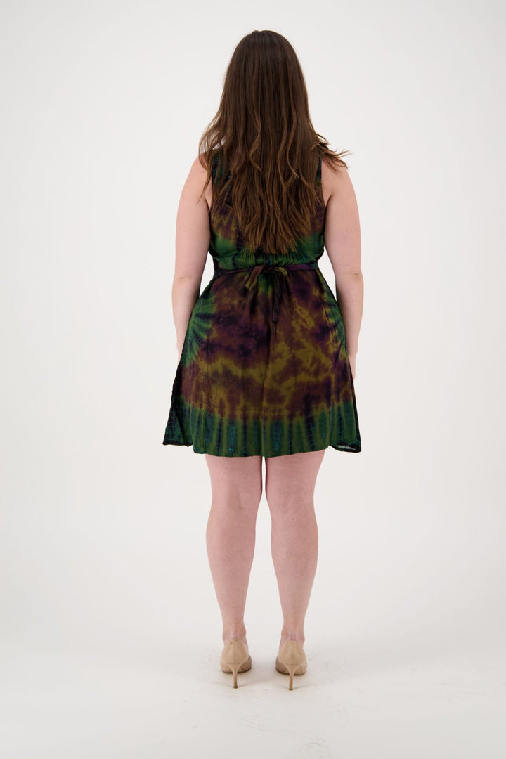 Mid-Length Tie Dye Sundress 181503 - Advance Apparels Inc