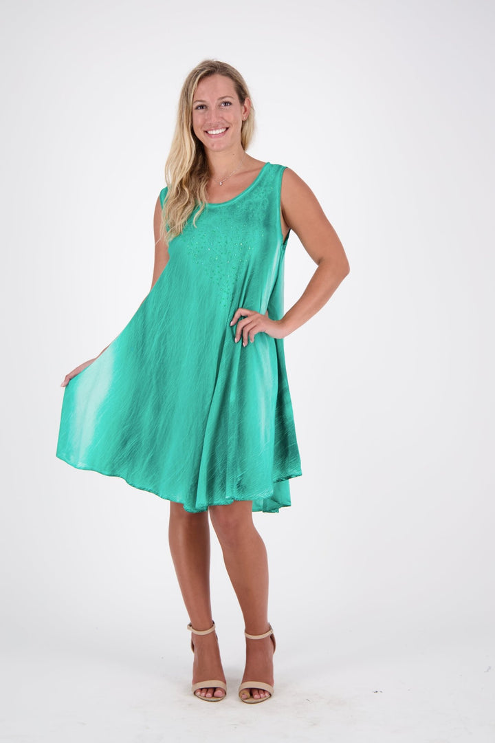 Mineral Wash Beach Dress w/ Pockets 17608 - Advance Apparels Inc