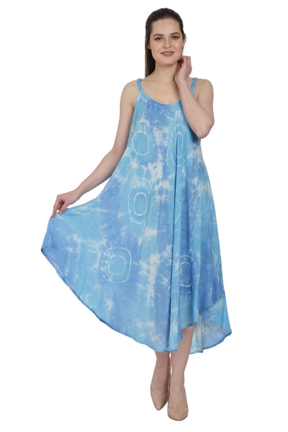 Ocean Swirl Beach Umbrella Dress UD48-2371 - Advance Apparels Inc