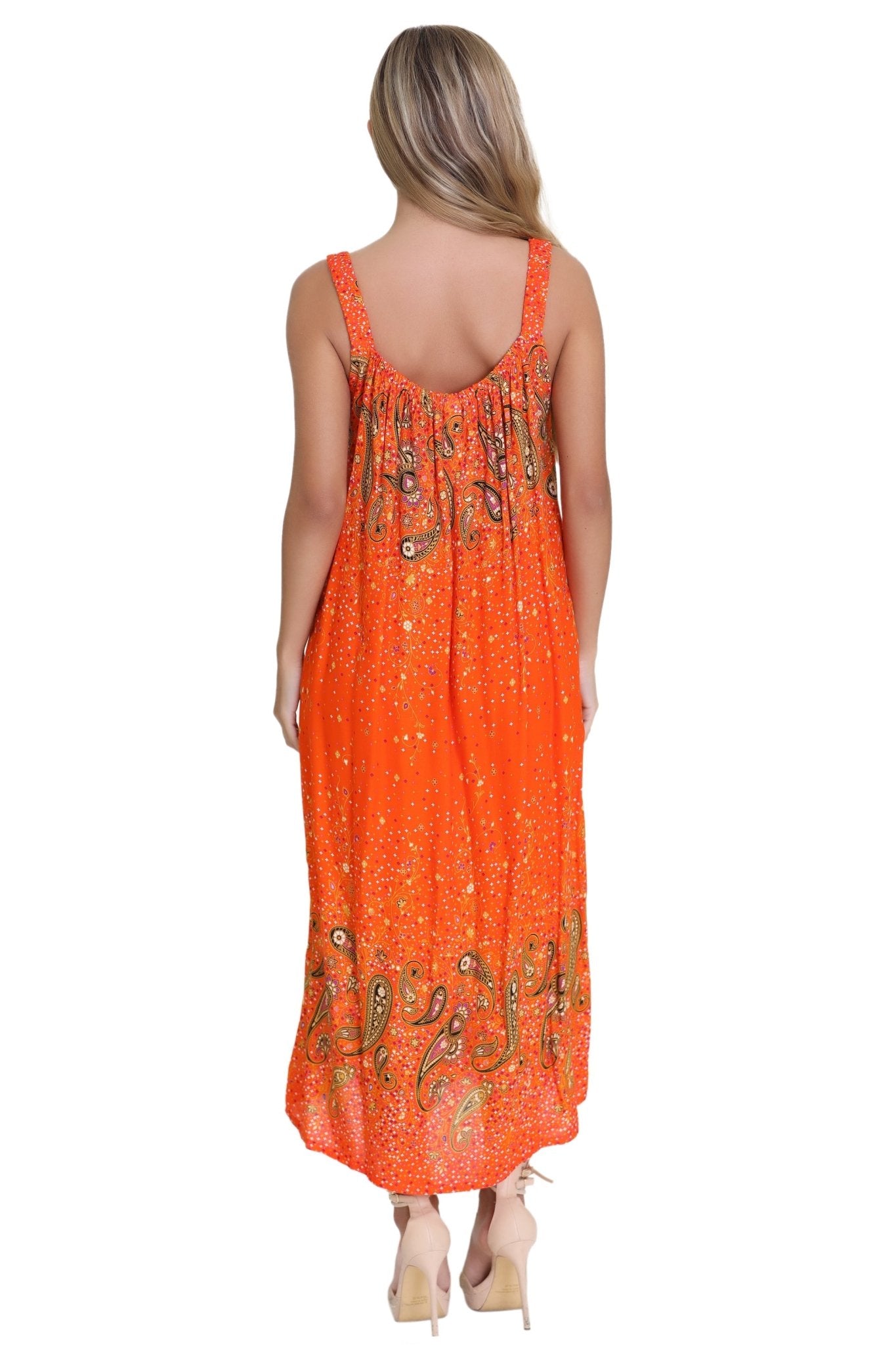 Paisley Print Resort Dress TH-2027B - Advance Apparels Inc