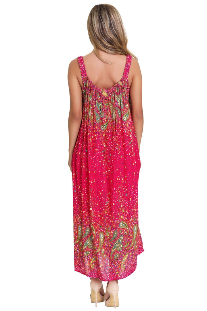 Paisley Print Resort Dress TH-2027B - Advance Apparels Inc