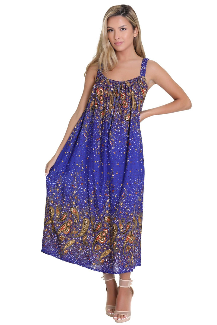 Paisley Print Resort Dress TH-2027B - Advance Apparels Inc