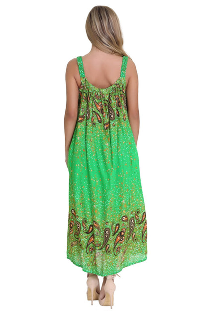 Paisley Print Resort Dress TH-2027B - Advance Apparels Inc