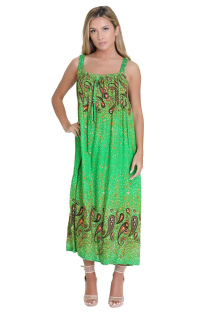 Paisley Print Resort Dress TH-2027B - Advance Apparels Inc