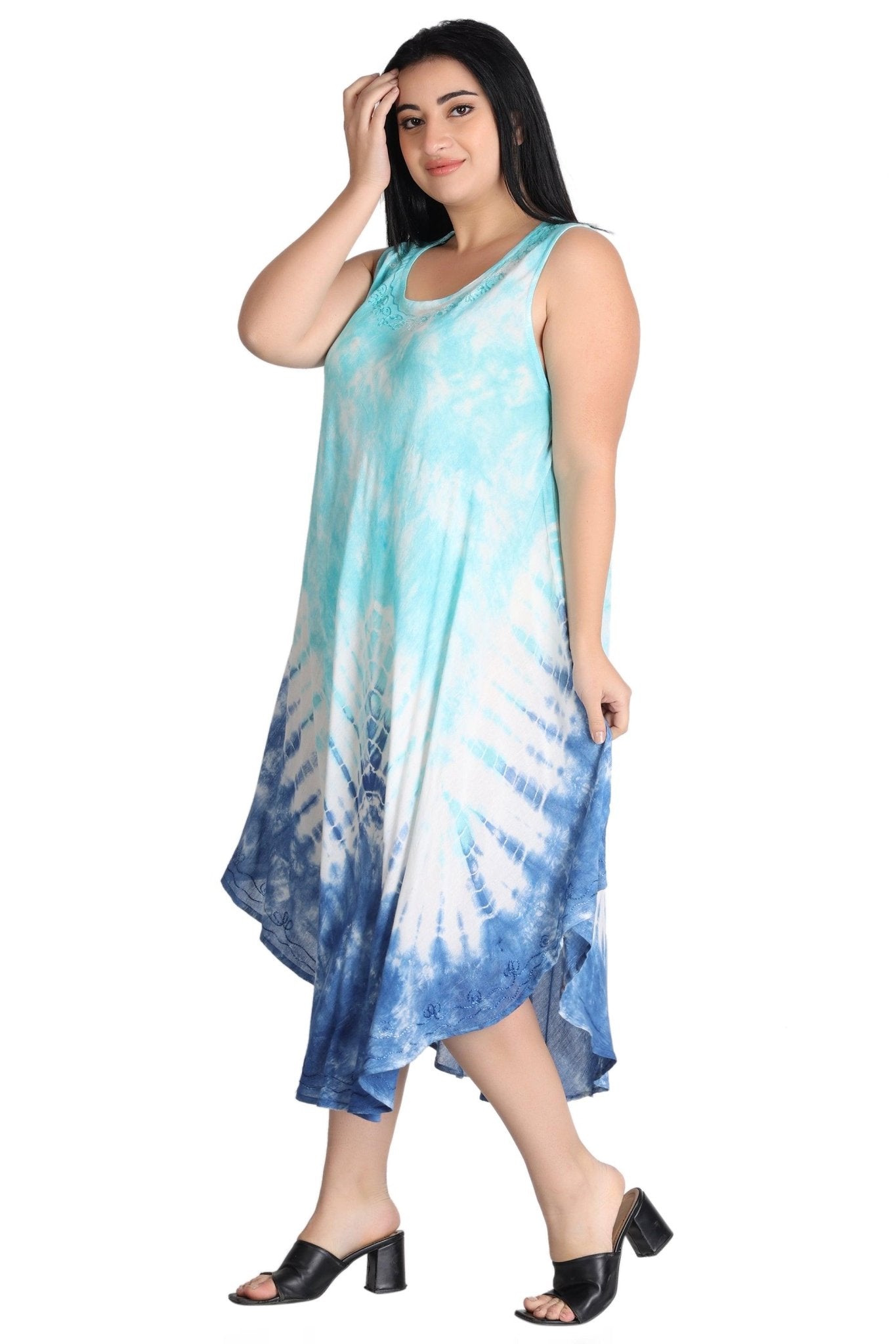 Pastel Tie Dye Dress 482155R - Advance Apparels Inc