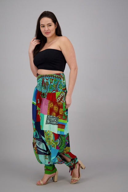 Patchwork Harem Pants PAT-3291 - Advance Apparels Inc