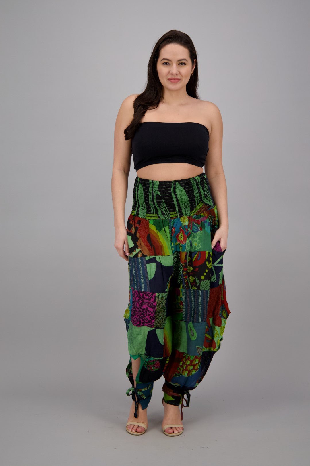 Patchwork Harem Pants PAT-3291 - Advance Apparels Inc