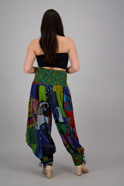 Patchwork Harem Pants PAT-3291 - Advance Apparels Inc