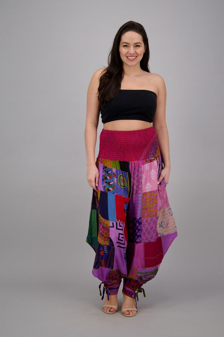 Patchwork Harem Pants PAT-3291 - Advance Apparels Inc