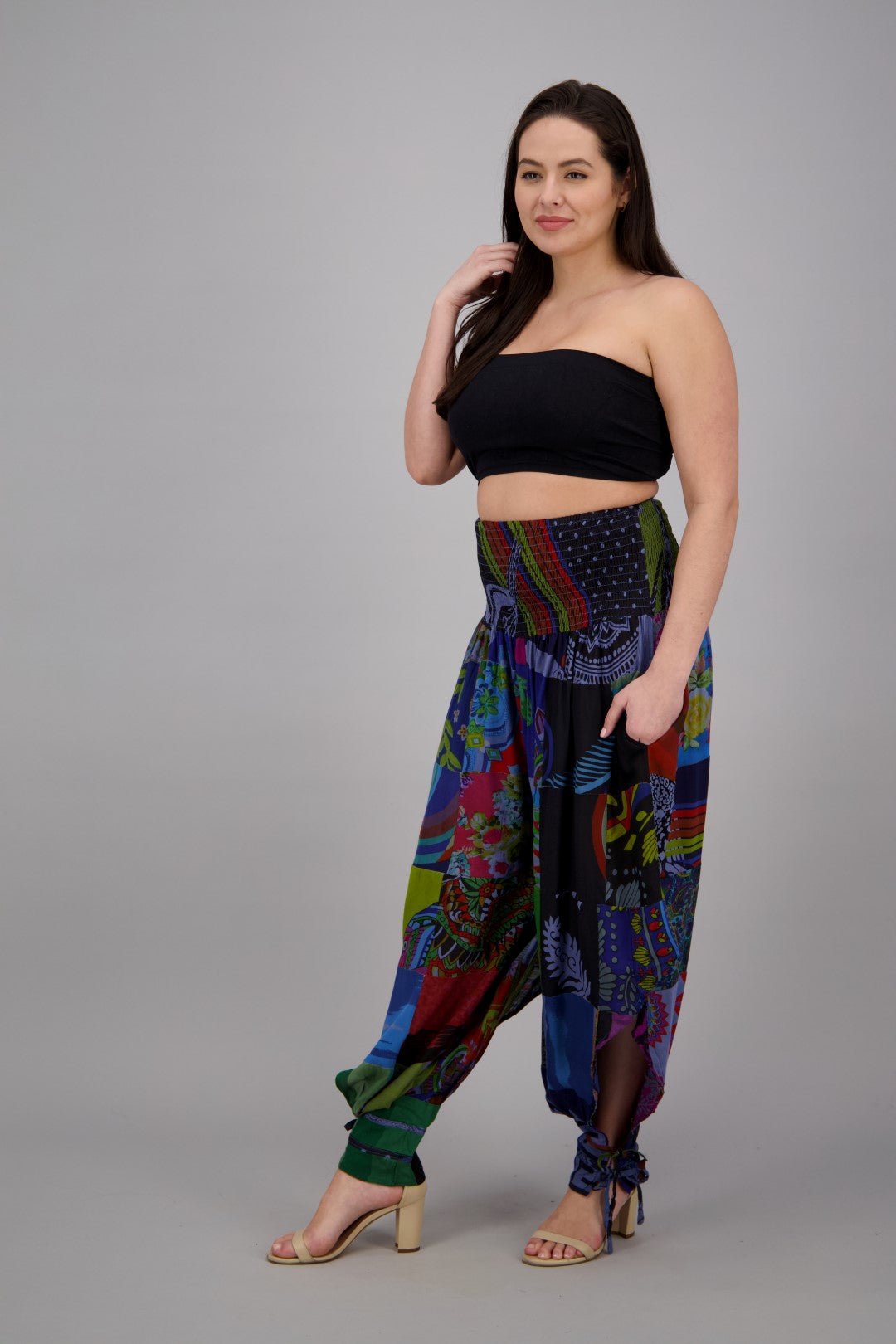 Patchwork Harem Pants PAT-3291 - Advance Apparels Inc