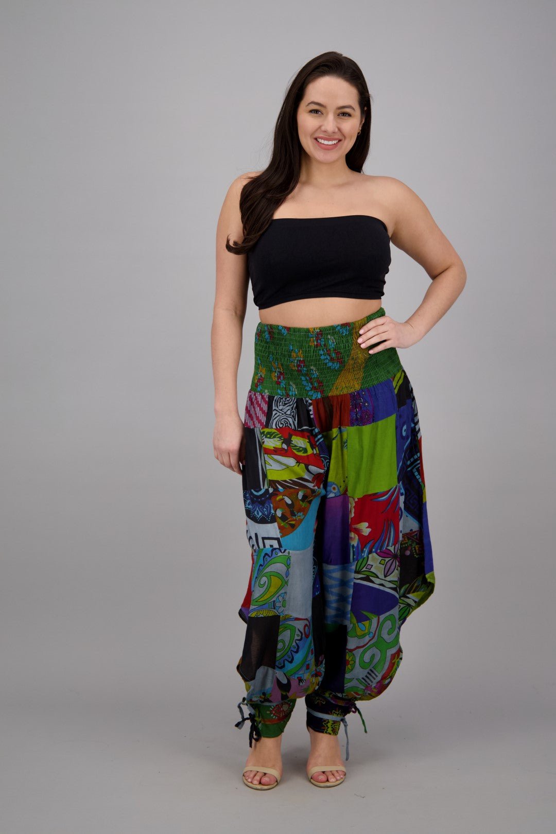 Patchwork Harem Pants PAT-3291 - Advance Apparels Inc