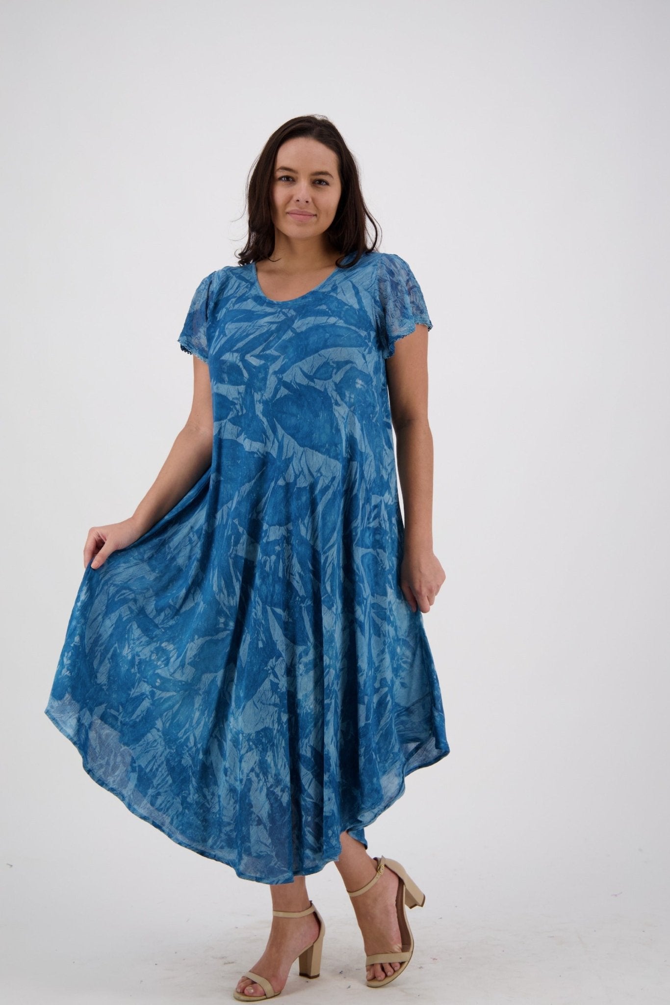 Phuket Tie Dye A-Line Beach Dress UDS52-2433 - Advance Apparels Inc