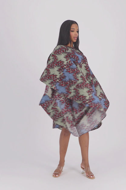 Lush Bloom Cape Dress AD-25032-B064