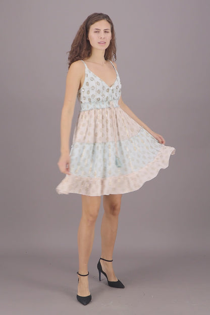 Serene Pastel Middy Dress 24928