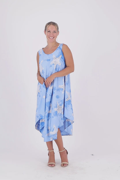 Starfish Pattern Beach Dress 17148