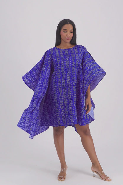 Royal Rhythm Cape Dress AD-25032-B075