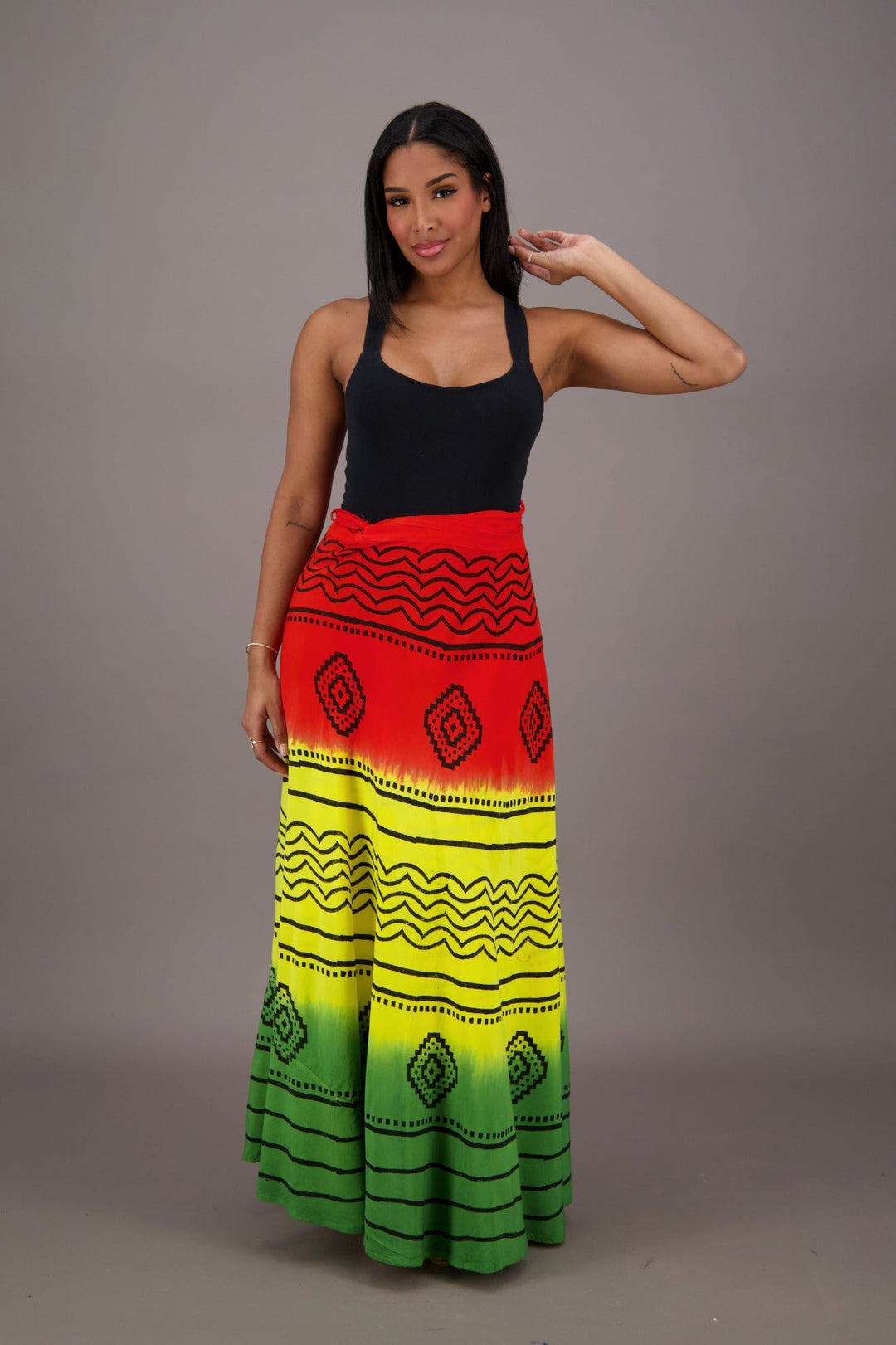 Rasta Wrap Skirt 24787 - Advance Apparels Inc