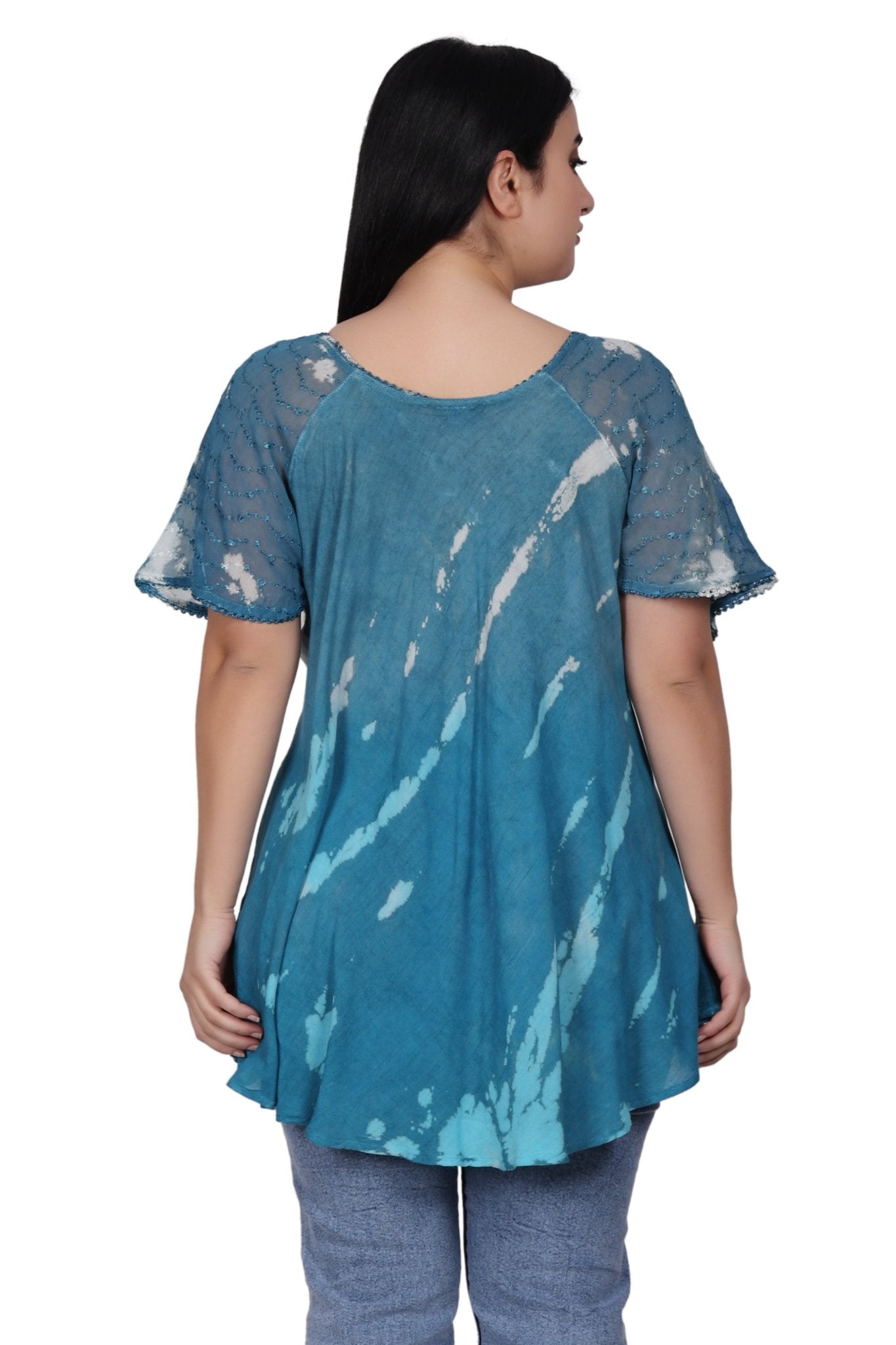 Riptide Tie Dye Blouse 302209 - Advance Apparels Inc