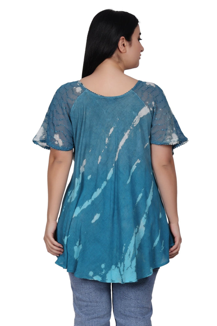 Riptide Tie Dye Blouse 302209 - Advance Apparels Inc