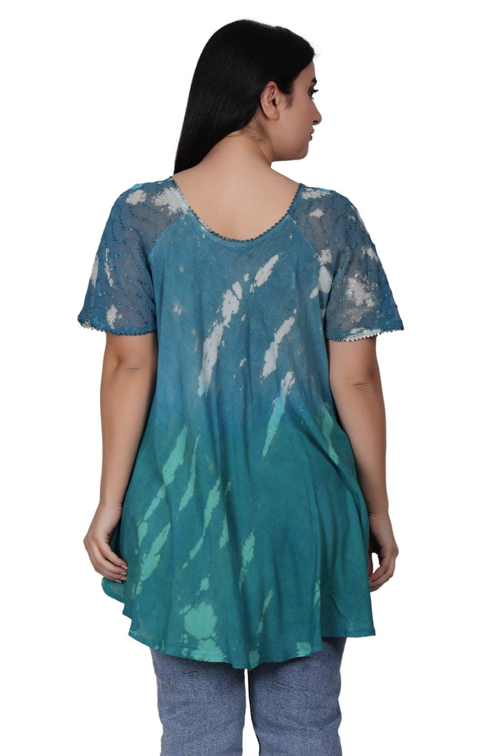 Riptide Tie Dye Blouse 302209 - Advance Apparels Inc